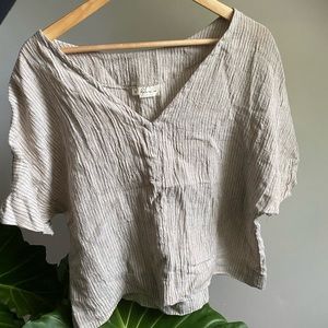 Peplum Co Alia shirt 100% linen
